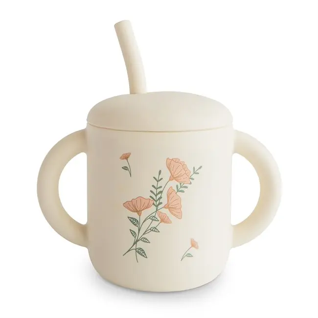 MUSHIE SILICONE TRAINING CUP&STRAW