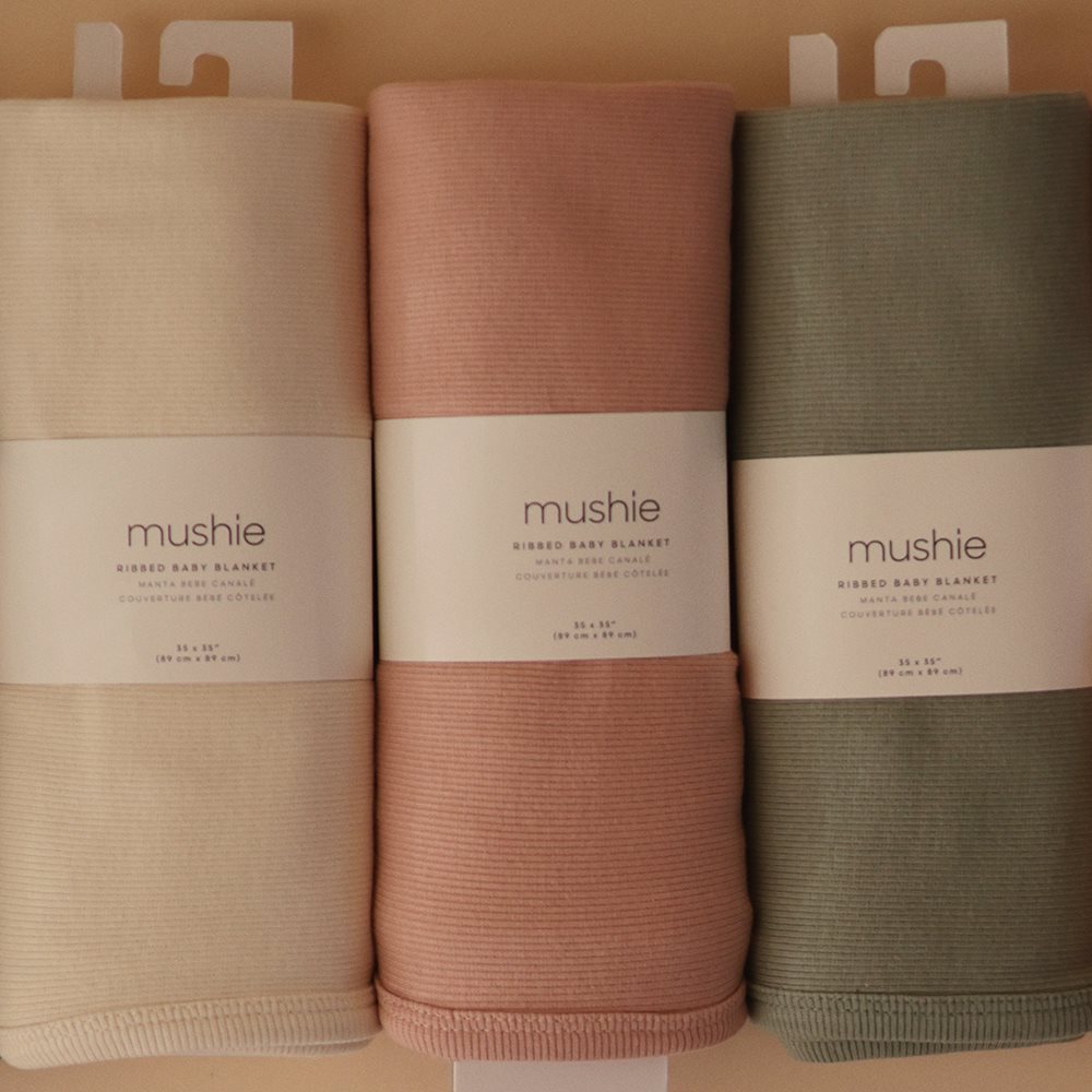 MUSHIE KNIT BLANKET RIBBED