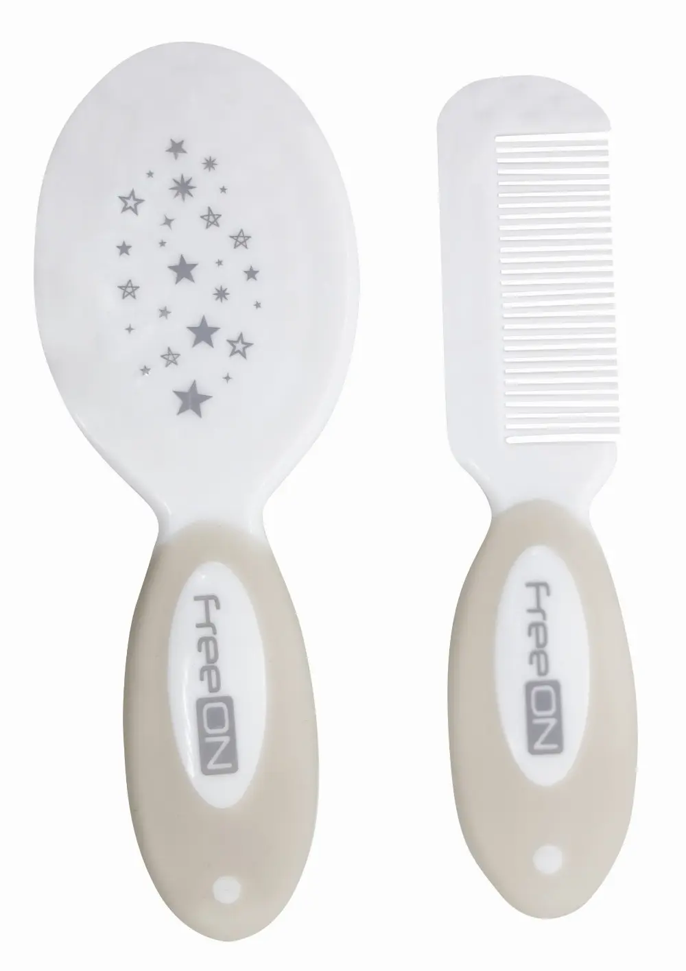 FreeON comb & brush set wool bristle