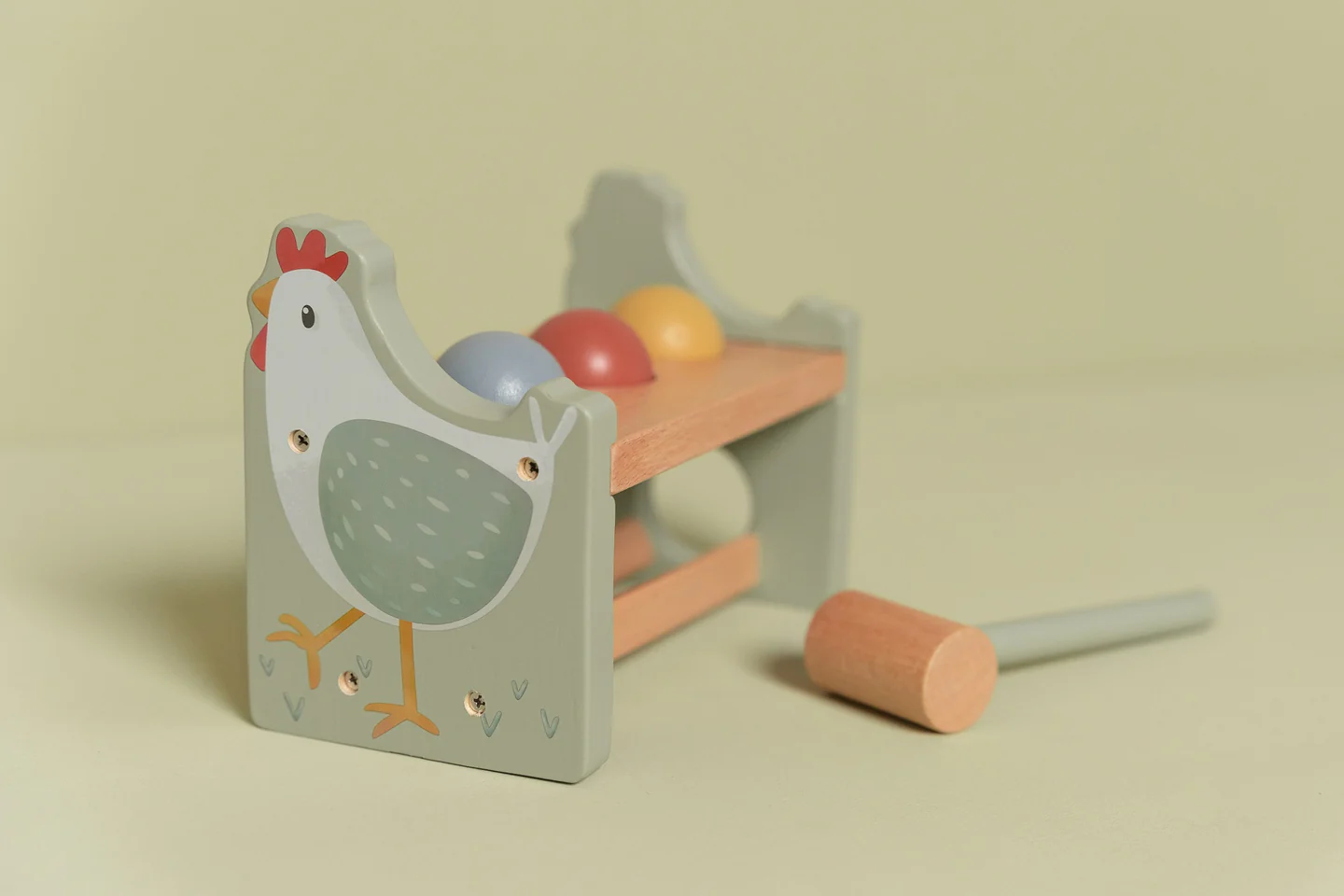 LITTLE DUTCH POUNDING BENCH WITH ROLLING BALLS - Image 5