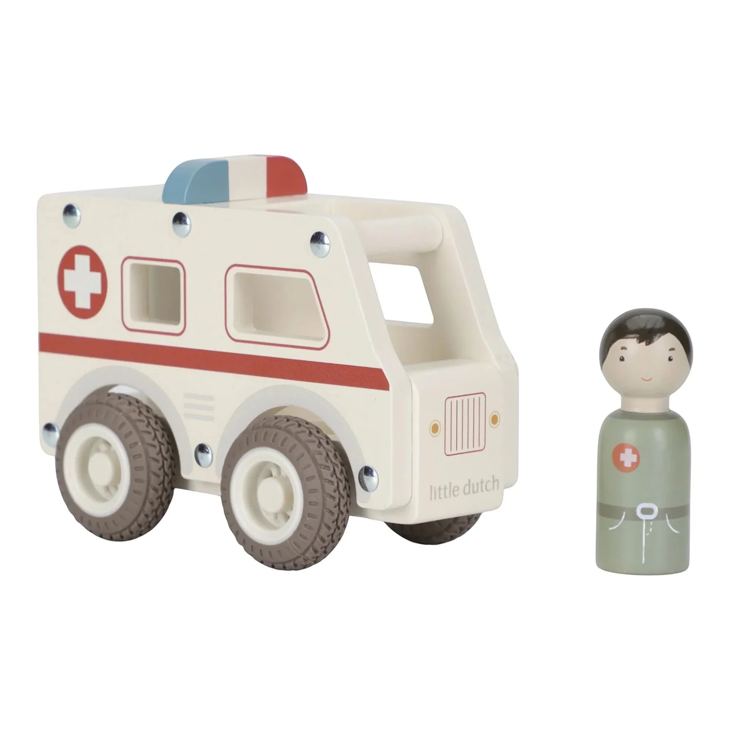 LITTLE DUTCH WOODEN AMBULANCE FSC