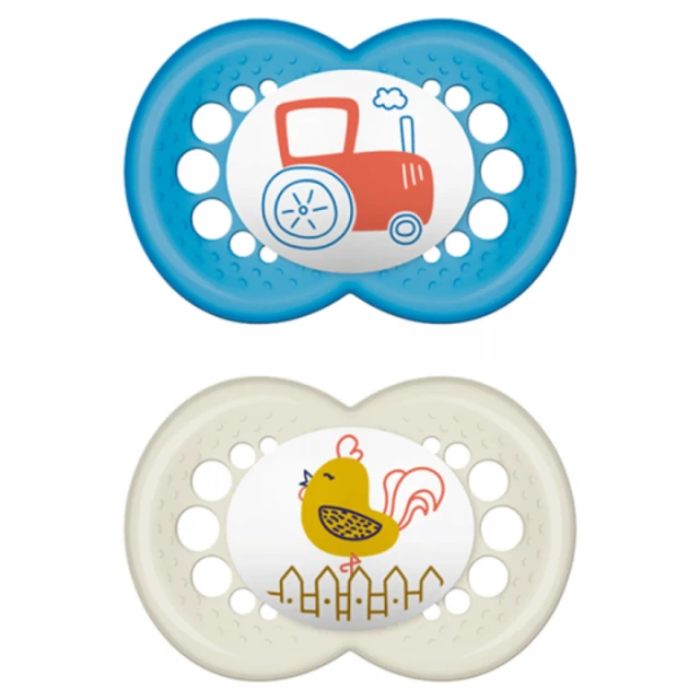 MAM ORIGINAL SILICONE SOOTHER 16+M X2
