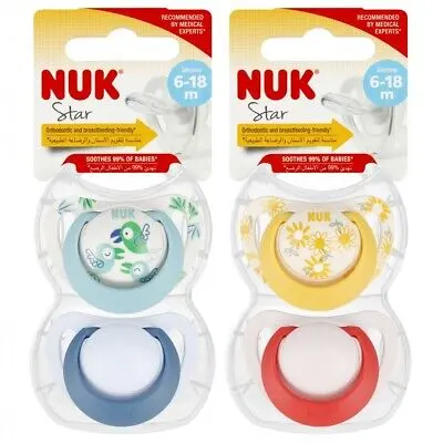 NUK SIL SOOTHER S2 (STAR) 2/BOX