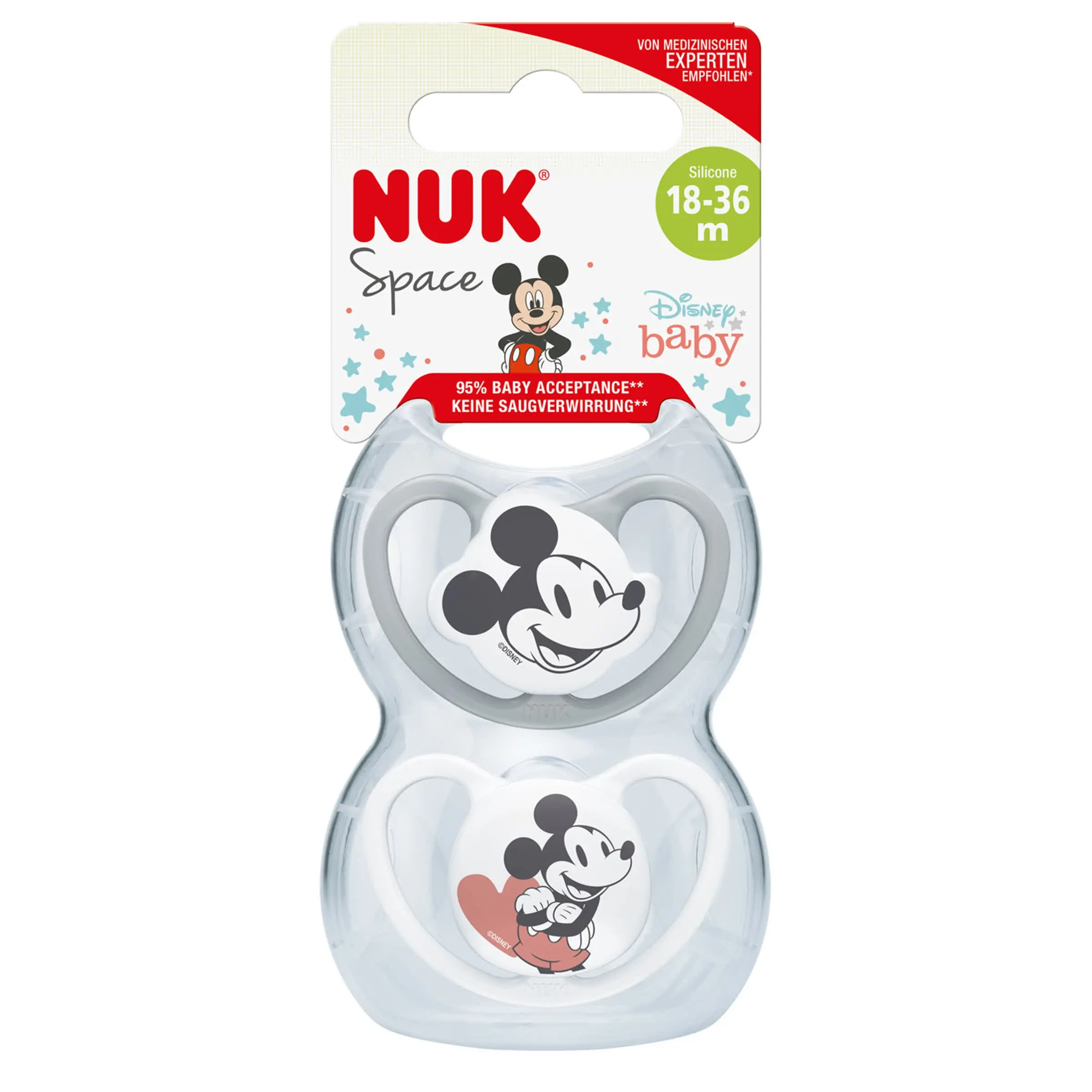NUK SIL SOOTHER S3 (SPACE MICKEY) 2/BOX