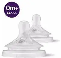 PHILIPS AVENT NATURAL RESPONSA TEATS FLOW 0M+ X2
