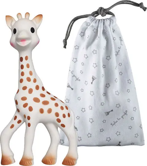 SOPHIE LA GIRAFE RUBBER TEETHER FOR 0M+ WITH STORAGE CASE