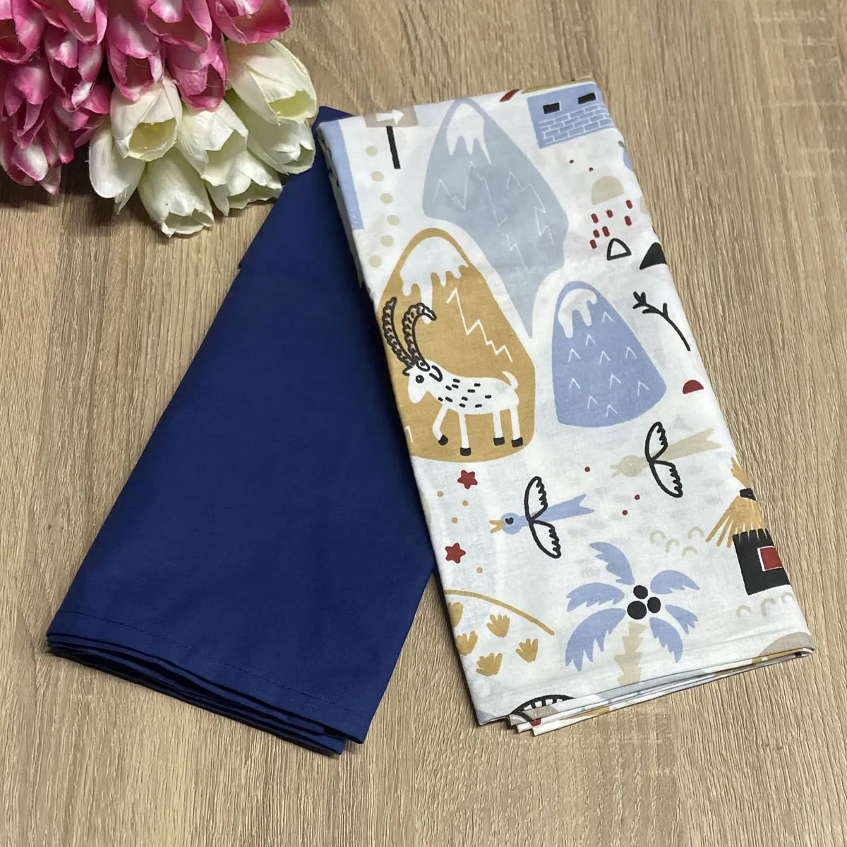 ABO SET OF 2 SWADDLE 75X75CM