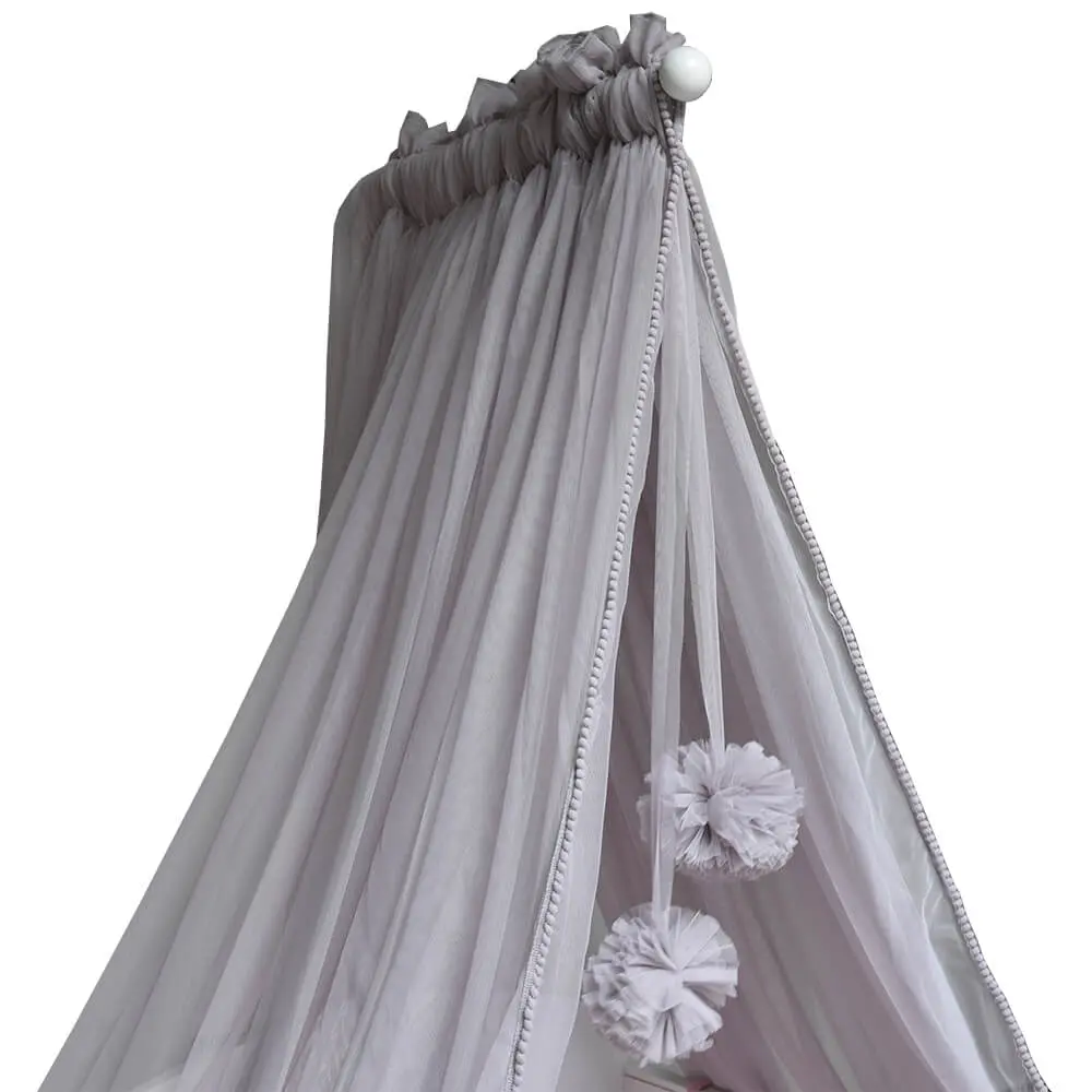 BEBE STARS MOSQUITO NET WITH POM-POM