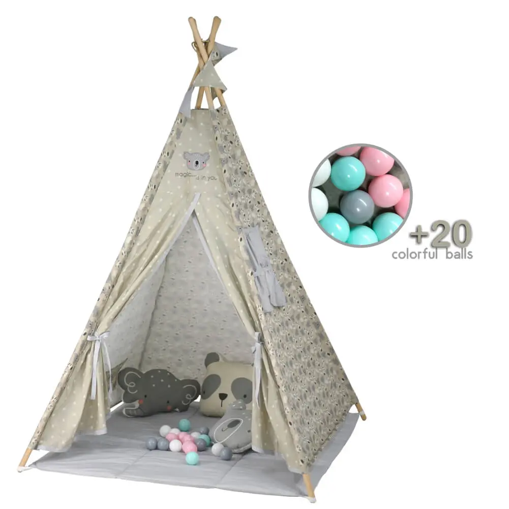 BEBE STARS ΠΑΙΔΙΚΗ ΣΚΗΝΗ PANDA WITH 20 PLAY BALLS
