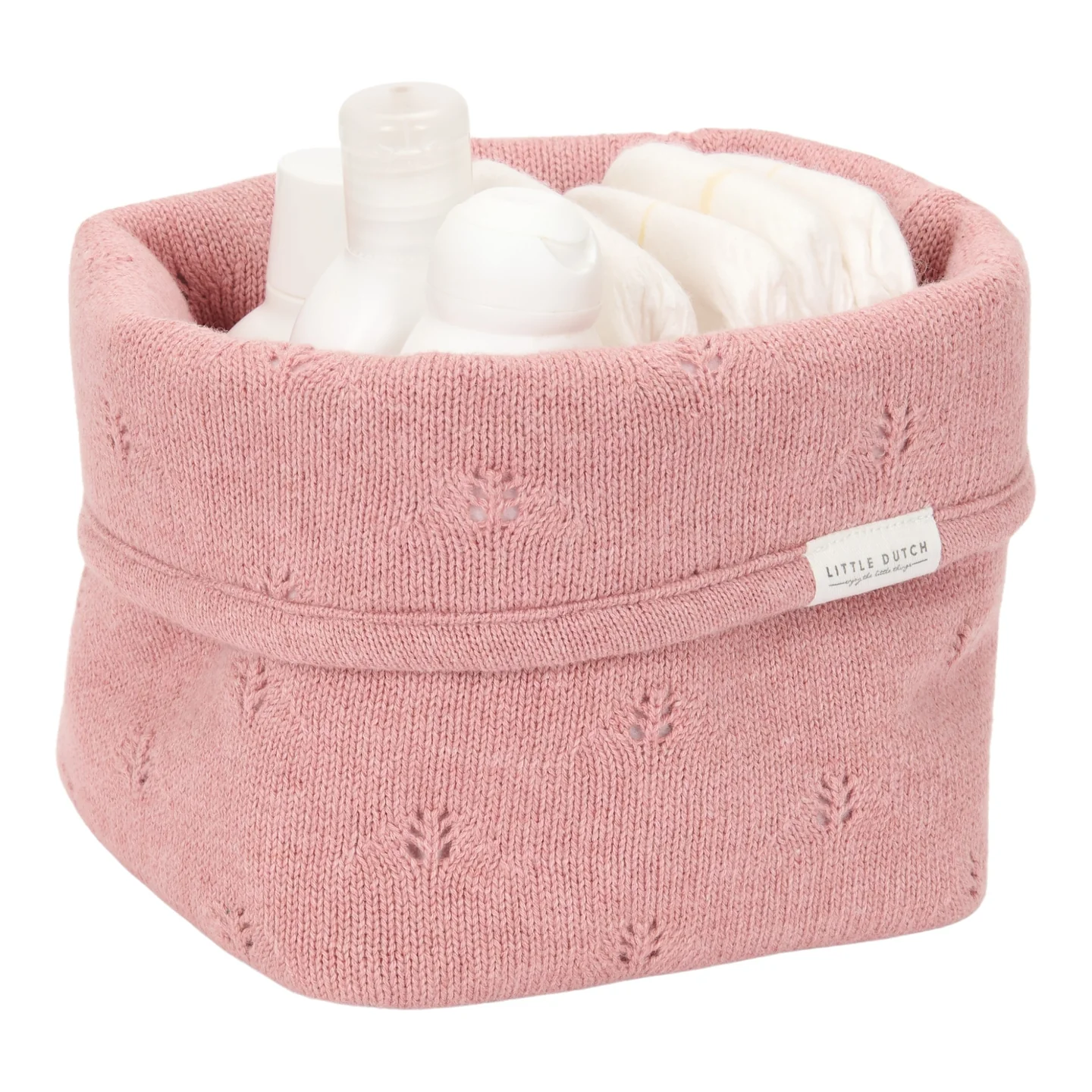 LITTLE DUTCH KNITTED STORAGE BASKET SMALL