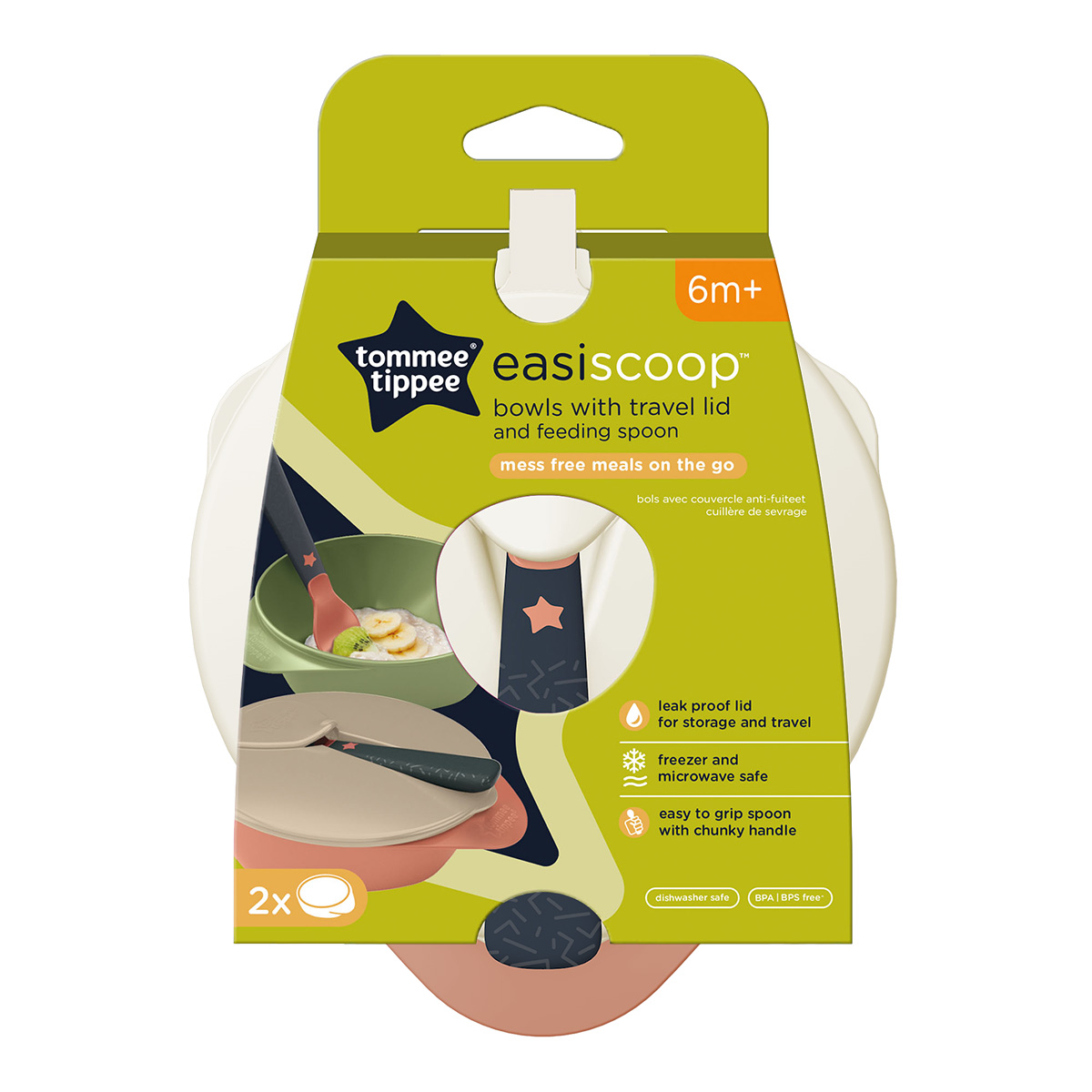 Tommee Tippee EXP EASY SCOOP BOWLS 6M+