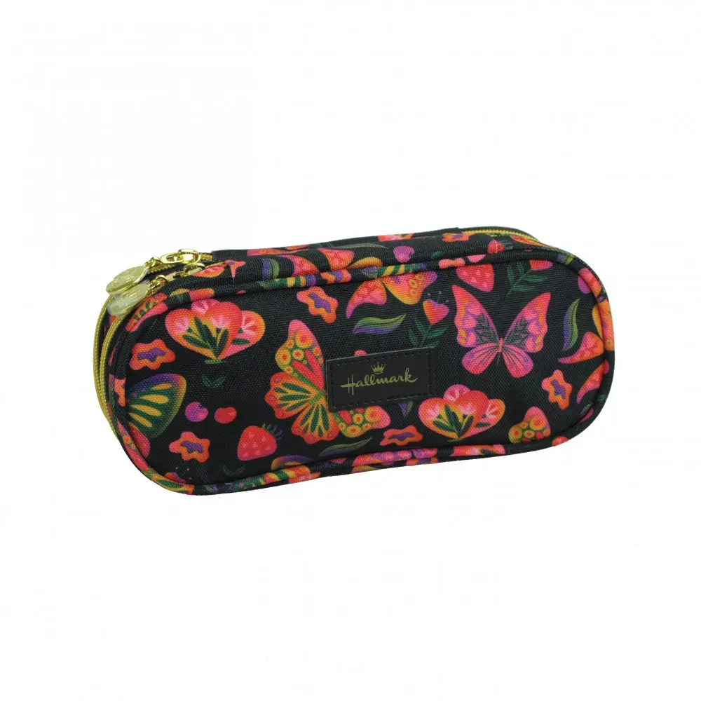 HALLMARK OVAL PENCIL CASE STRAWBERRY FLY