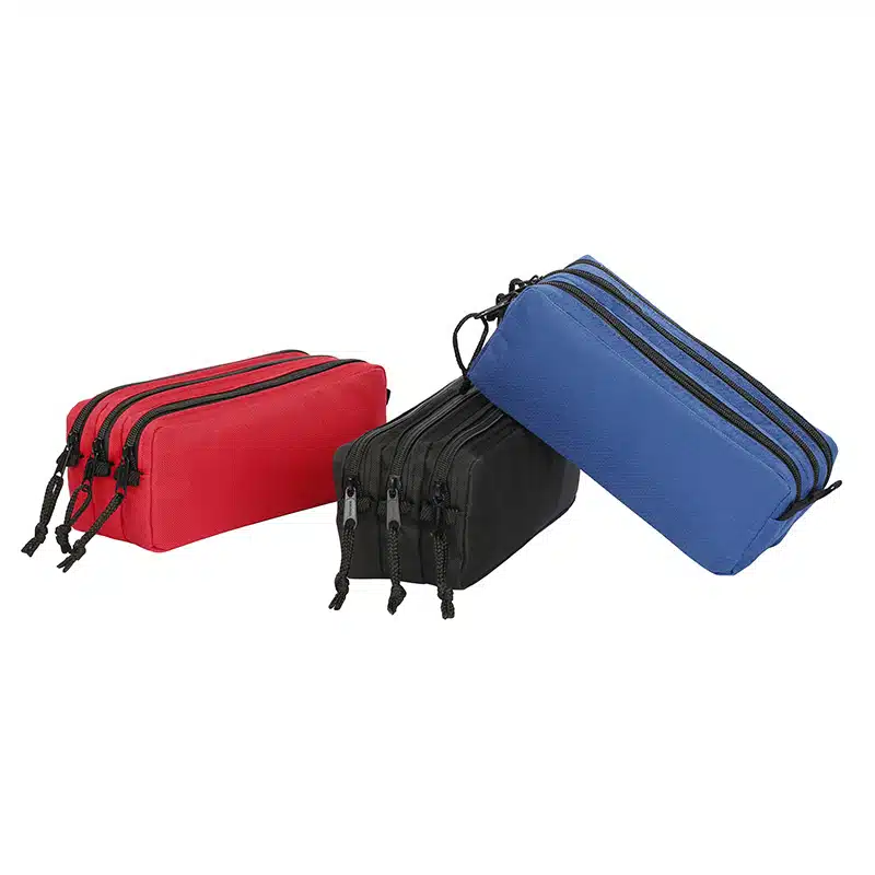 VIQUEL TRIZIP PENCIL CASES ASS.COLORS