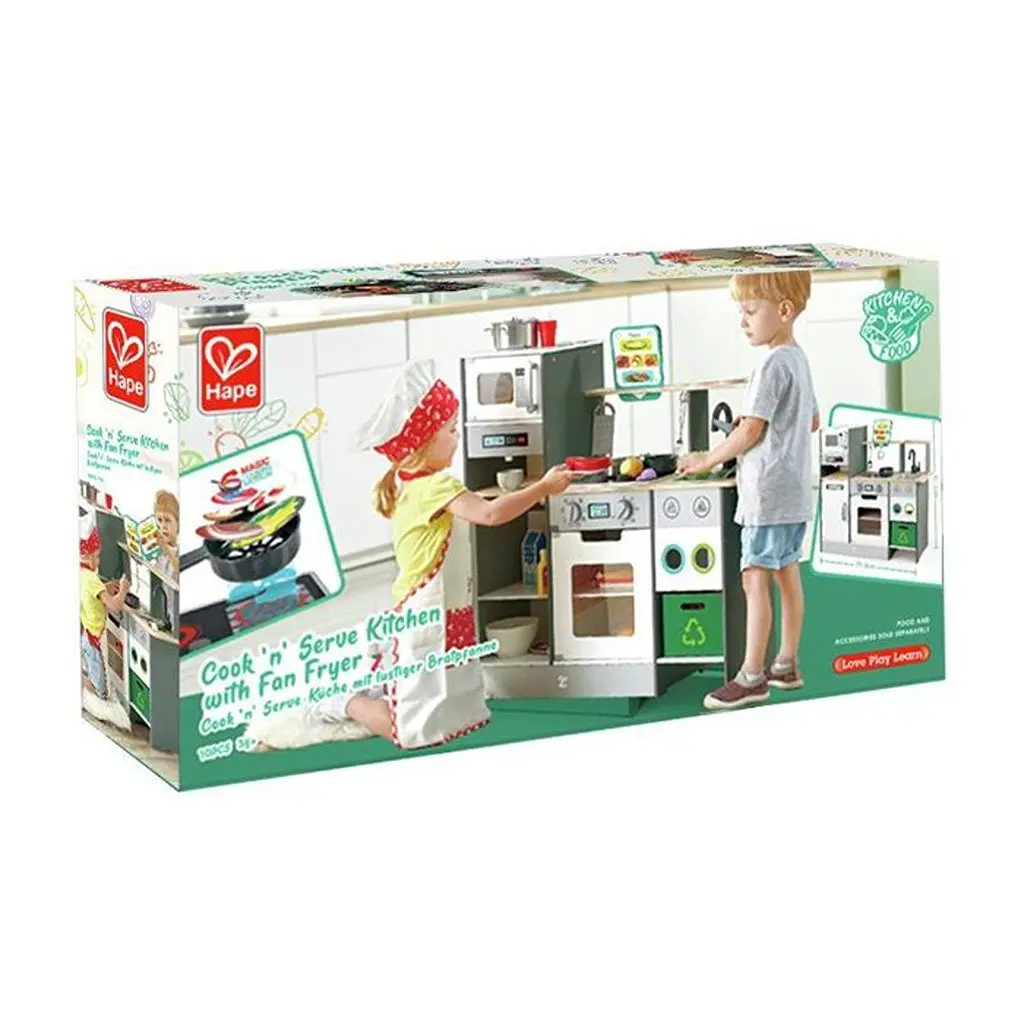 HAPE PLAYFULLY DELICIOUS WOODEN KITCHEN COOK AND SERVE