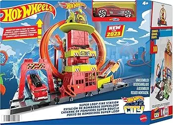 HOTWHEELS CITY SUPER FORE STATION