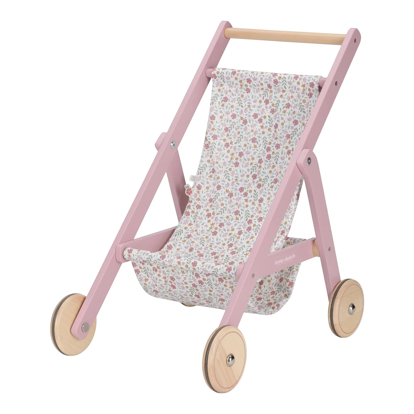 LITTLE DUTCH  WOODEN DOLL BUGGY