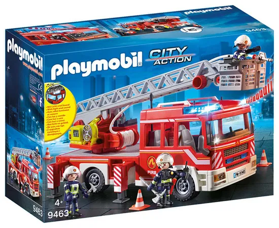 PLAYMOBIL CITY ACTION FIRE LADDER UNIT 9463