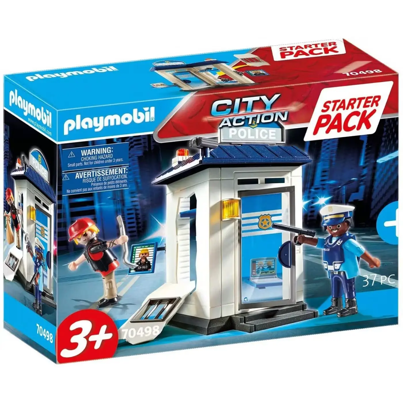 PLAYMOBIL CITY ACTION POLICE BOX STARTER PACK