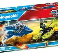 PLAYMOBIL CITY ACTION POLICE JET WITH DRONE