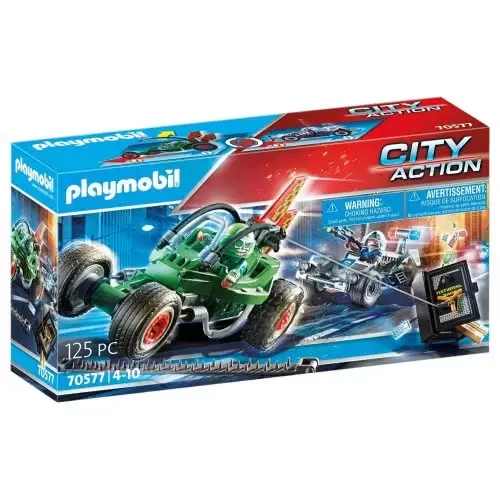 PLAYMOBIL CITY ACTION THIEF RUNAWAY CHASED BY POLICE