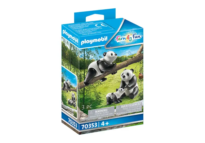 PLAYMOBIL FAMILY FUN PANDAS WITH CUB 70353