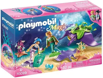 PLAYMOBIL MAGIC CONSTRUCTOR PEARL COLLECTORS WITH MANTA RAY 70099