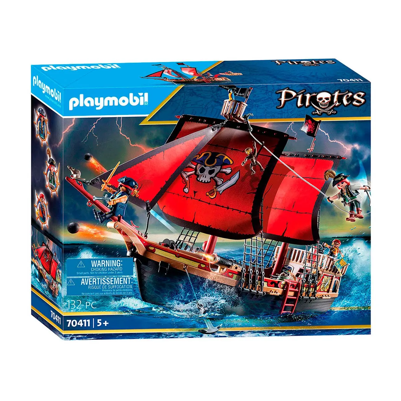 PLAYMOBIL SKULL PIRATE SHIP 70411