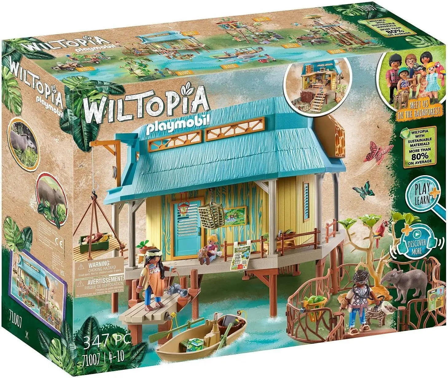 PLAYMOBIL WILTOPIA WILDLIFE CARE STATION 71007